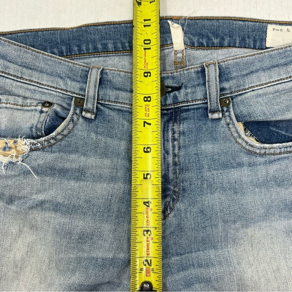 rag & bone Lightwash Dre Capri Distressed Jeans 28 - Picture 8 of 9